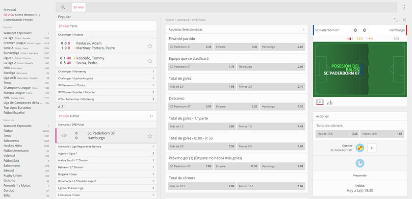wanabet apuestas en directo