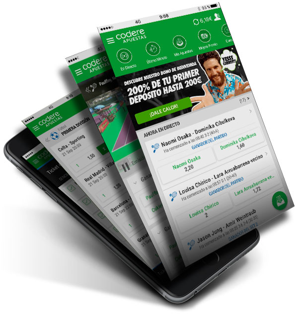 Codere ® Opiniones y Bono ¡¡Consigue 200€ GRATIS!!