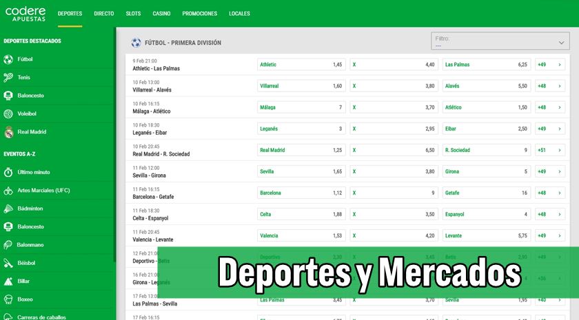 codere apuestas deportivas