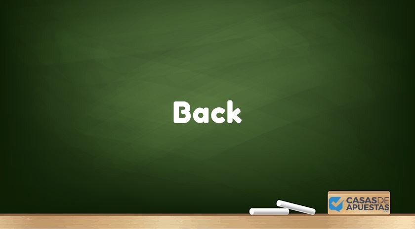 Qué significa back en inglés