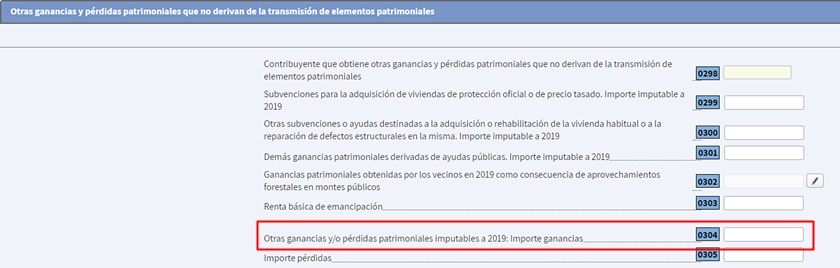 Casilla 304 renta 2022