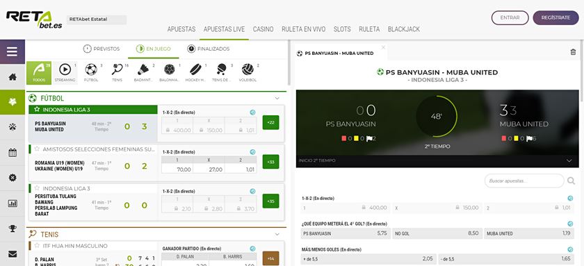 apuestas en directo retabet