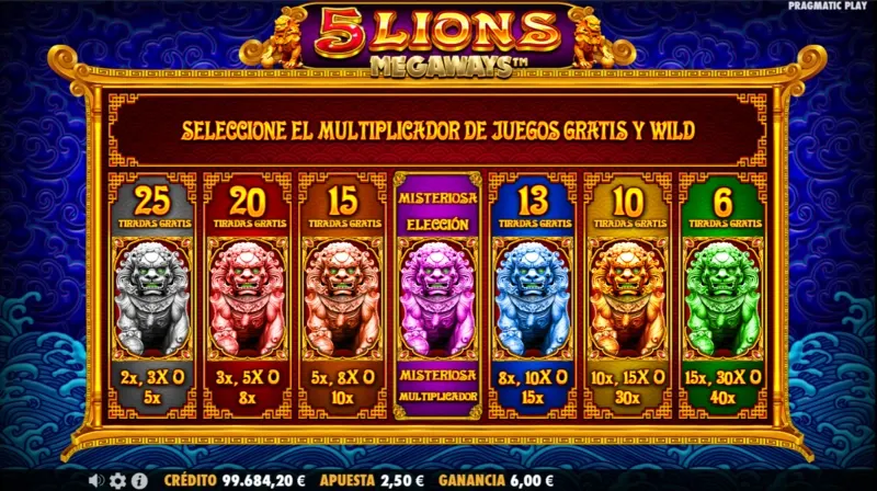 Jugar 5 Lions Megaways y como ganar: con la ante bet activa y una buena gestión del bankroll. Si en cambio tienes una enorme cantidad de dinero, existen otras estrategias.