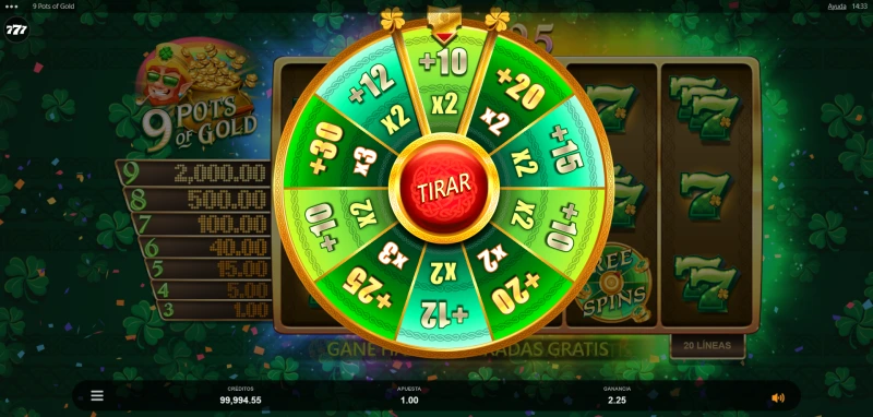 En 9 Ollas de Oro slot review explicamos cómo funciona la ruleta del bonus.