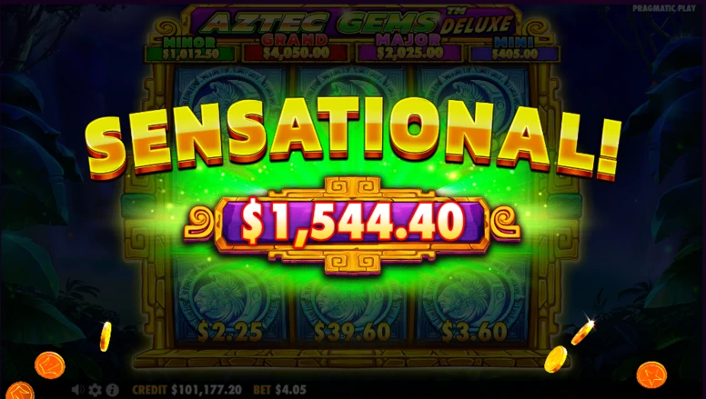 El auto play funciona con Aztec Gems Deluxe real money