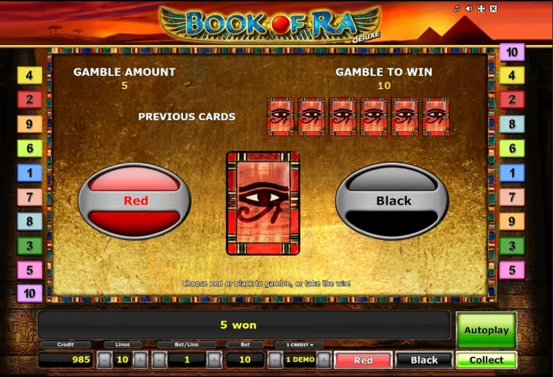 Book of Ra Deluxe es de las primeras slots egipcias del mercado.