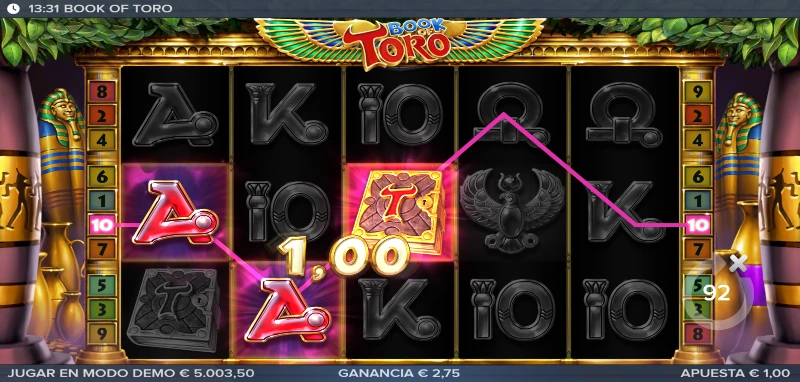 Solo puede aparecer un Scatter por carrete, aunque podrá surgir de cualquier de los 5, además, con la aparición del Toro, cualquier Scatter se volverá sticky.