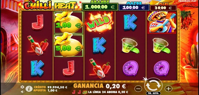 La demo Chilli Heat es perfecta para probar diferentes estrategias sin arriesgar tu dinero real.