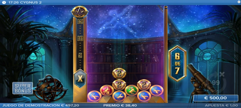 Cygnus 2 Max Win de 50.000 veces tu apuesta total.