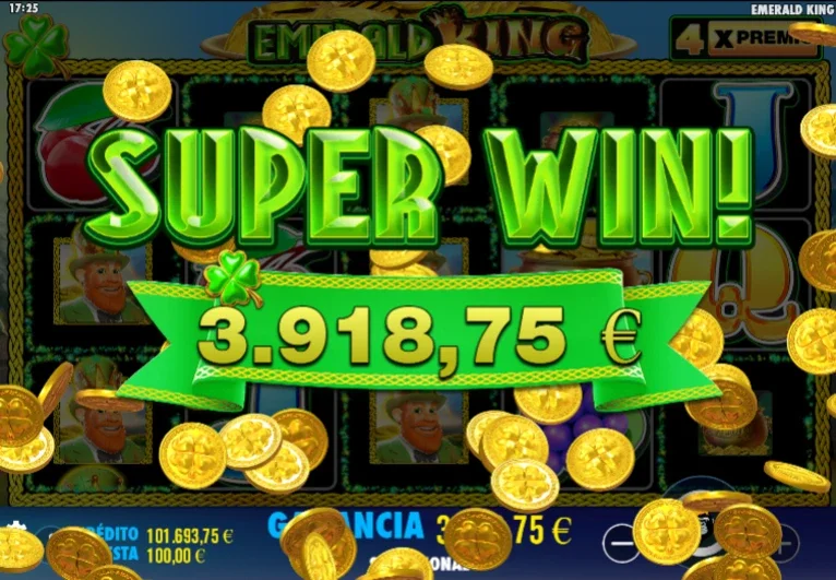 La slot gratis de Emerald King es un clásico retro.
