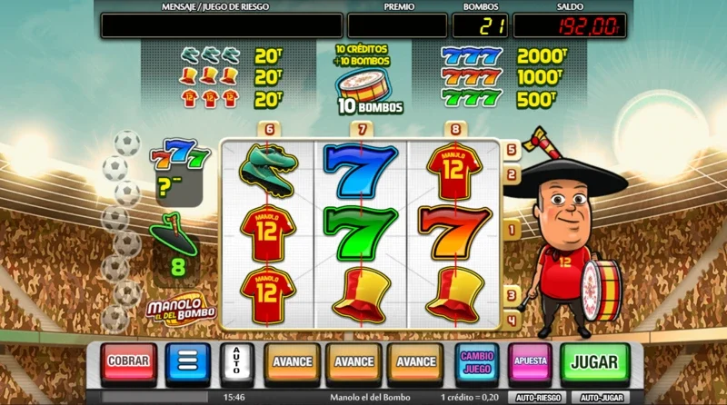 Jugar gratis a Manolo el del bombo es posible si se juega en la demo gratuita.