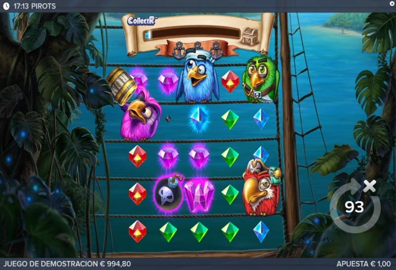 Jugar Pirots gratis es recomendable con alguna demo para comprender sus mecánicas CollectR.