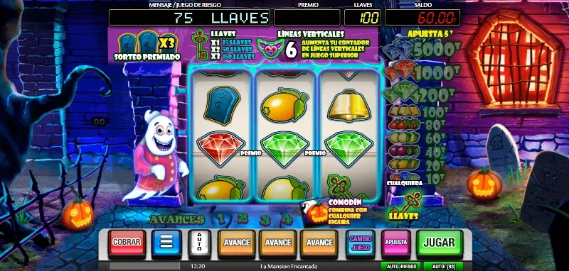 El rango de apuesta entre 0,20 €/$ y 15 €/$ va ligado a un RTP que varía entre el 70 % y un 95 %.