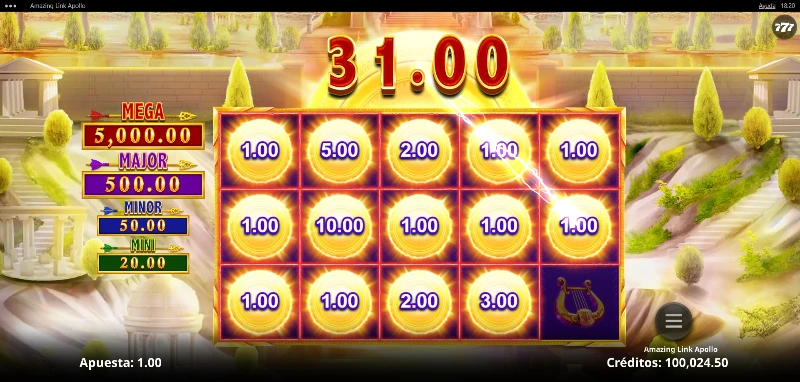 La función Amazing Link puede activarse tanto desde el juego base como desde la fase de tiradas sin coste con un mínimo de 6 orbes en pantalla.