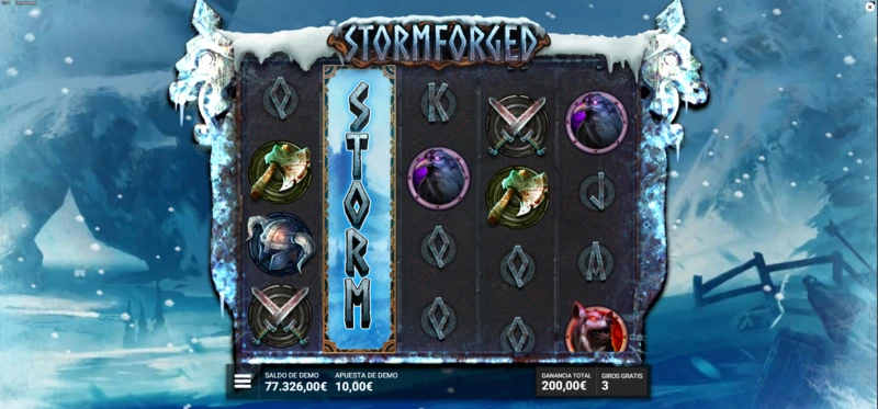 Stormforged hacksaw gaming tiene su propia demo para disfrutarla sin riesgos.