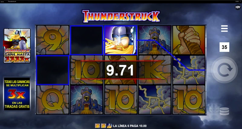 La tragaperras thunderstruck es una slot veterana del 2003.