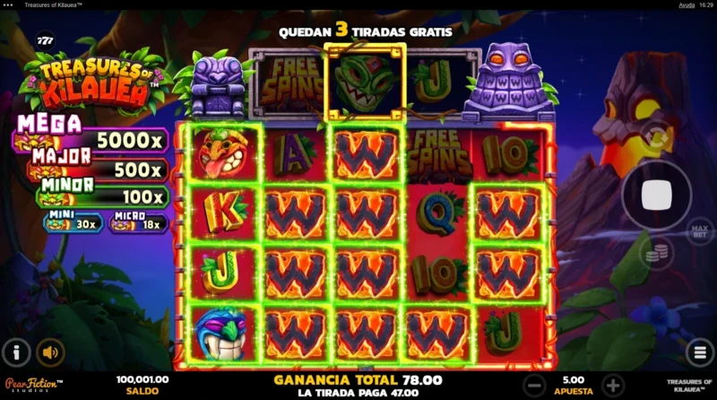 Treasures of Kilauea slot gratis dentro de nuestro análisis de slot.