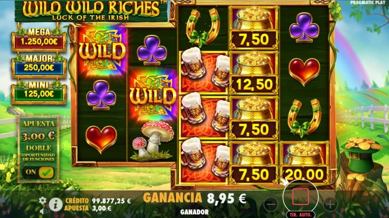 Slot Wild Wild Riches puede es de Pragmatic Play.