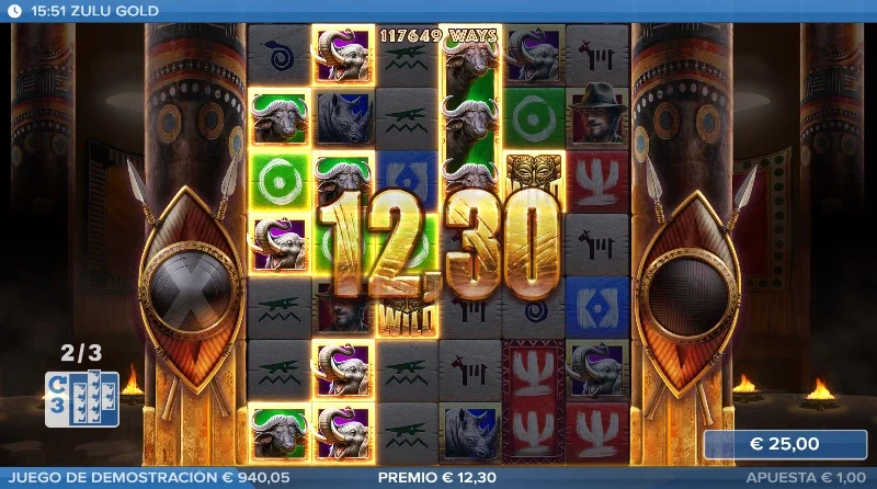 Tendremos pilas de hasta 4 figuras en esta entrega de la saga Gold donde entre dos y tres símbolos estarán unidos como una pieza única.