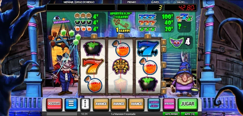 Las slots de MGA tipo tragaperras de bar ofrecen siempre el sistema de juego inferior y juego superior, muy clásico en las tragaperras físicas que se encontraban mucho en el s.XX en cafeterías y bares de España.