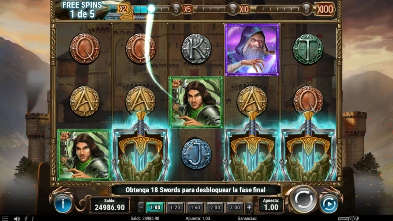 The swrod and the grial slot review con demo gratis y acceso a casinos online.
