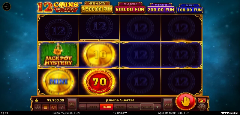 La saga Coins ofrece una fuerte orientación hacia los símbolos con funciones.