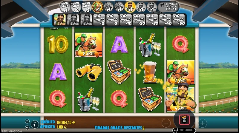 El sistema de bonus se rige con la misma mecánica clásica progresiva que en otras entregas de Big Bass.