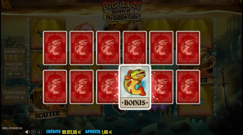 Tras lograr entrar a un bonus tendremos una elección entre 12 cartas para jugar sólo con símbolos de dinero o un bonus normal.