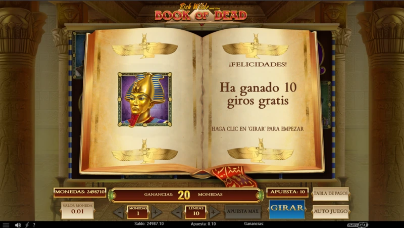 Book of Dead demo gratis es una buena opción para entender todas sus mecánicas