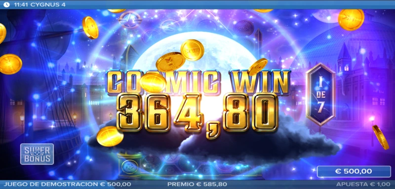 Cygnus 4 max win de x50.000 veces tu apuesta base.
