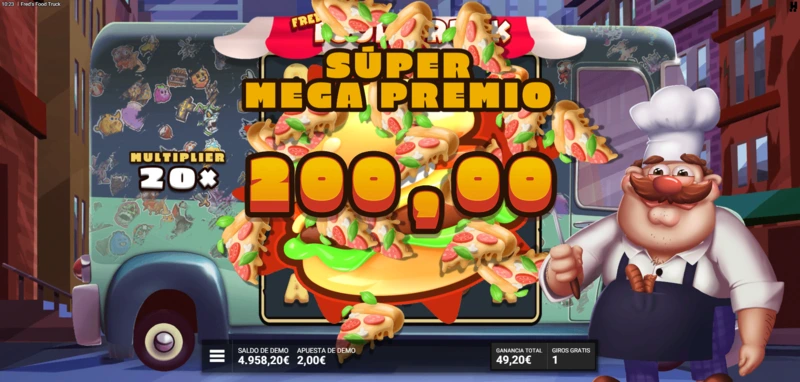 Freds Food Truck slot demo disponible gratis en este análisis de tragamonedas que tenemos en CasasDeApuestas.com