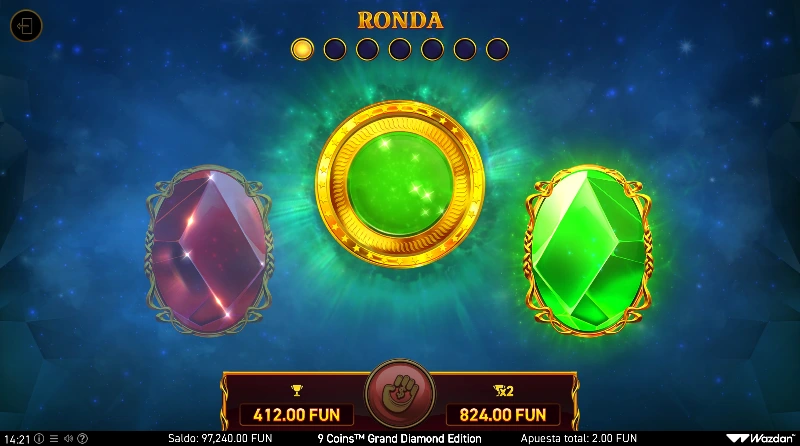 Las funciones gamble sirven para arriesgar nuestro premio a cambio de aumentar su monto o por otro tipo de recompensa según el juego.