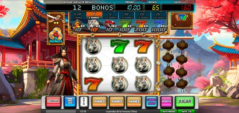 Jugar Leyendas de la Fortuna China gratis es posible gracias a la demo.