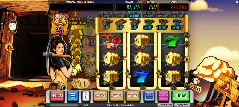 La Mina de Oro Golden Edition demo es una buena herramienta para entender sus mecánicas sin arriesgar tu bank