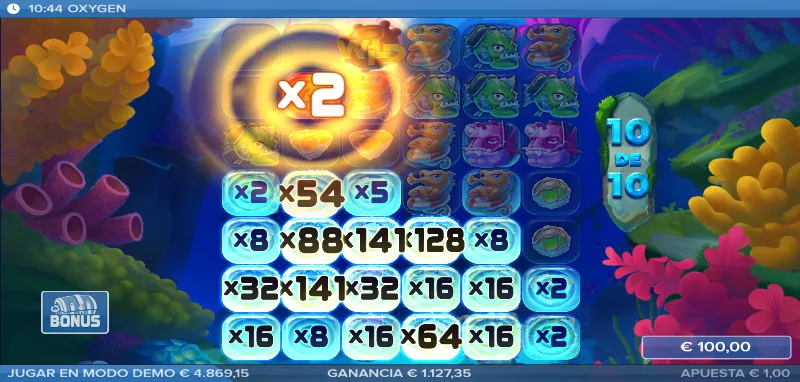 Los repartidores otorgan su valor de forma sumatoria en una de sus cuatro direcciones tras una combinación premiada que les afecte.