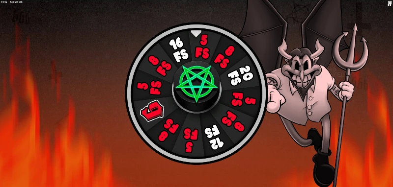 El juego tiene una temática donde se juega con el diablo para conseguir premios.