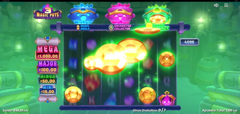 3 Magic Pots demo siempre está disponible en tu operador de confianza antes de jugar con dinero real.