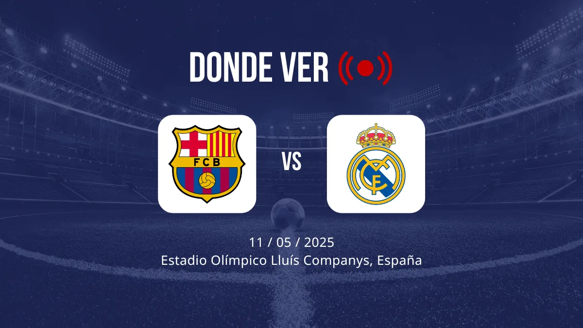 horario, alineaciones y donde ver barcelona vs real madridde laliga