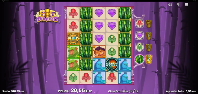 Juega gratis Big Bamboo en www.casasdeapuestas.com sin registro ni descarga.