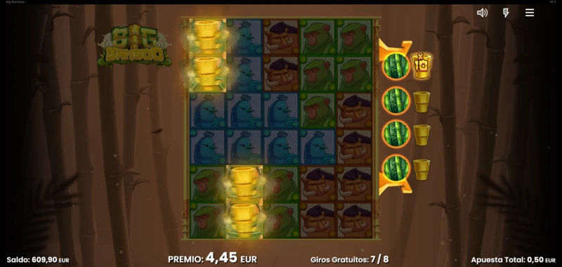 La slot Big Bamboo tiene una función aleatoria llamada Golden Bambu.