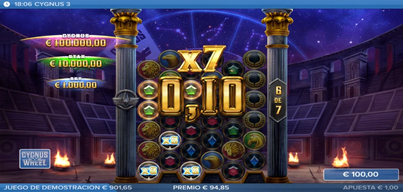Juega a Cygnus3 demo slot en CasasdeApuestas.com para poder entender sus mecánicas de juego nuevas antes de apostar dinero real.