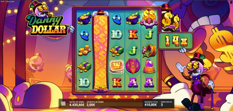 Danny Dollar Slot machine con estilo cartoon de 1930 es una de las últimas slots lanzadas al mercado iGaming en la primavera de 2025.