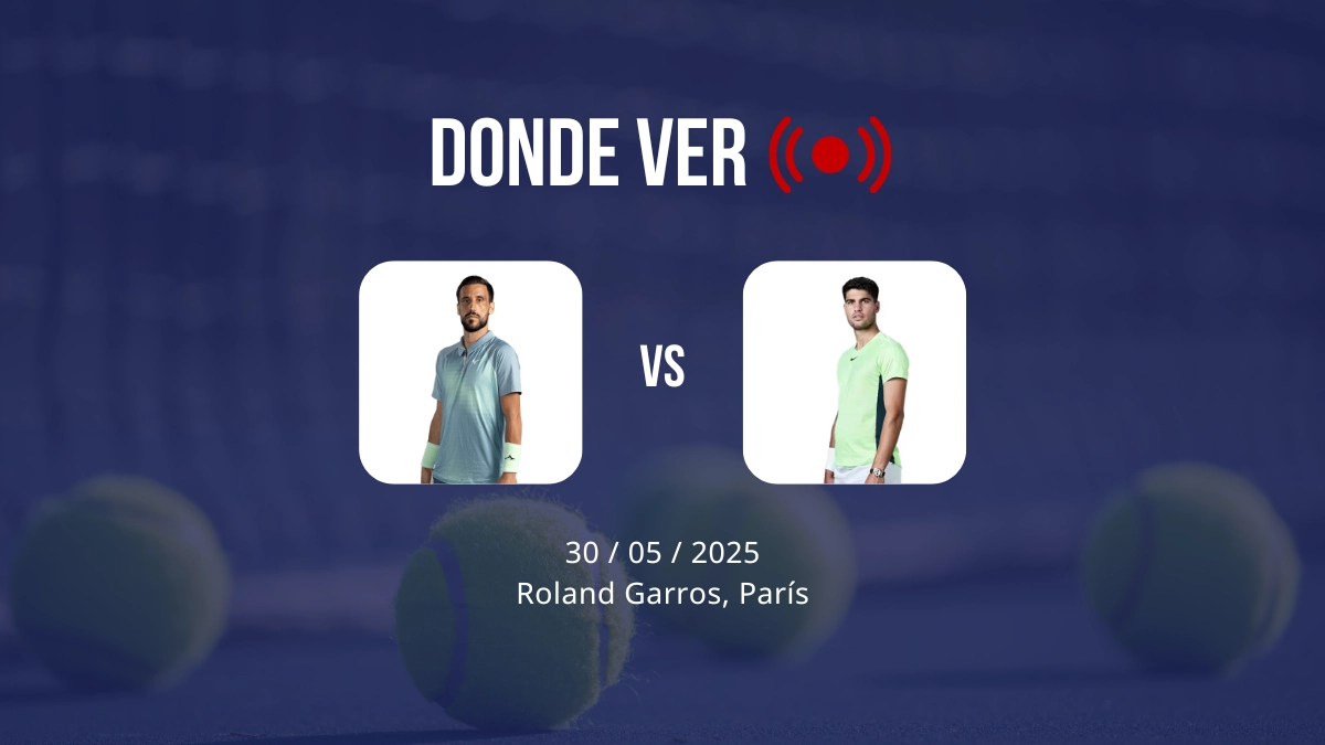 Carlos Alcaraz hoy en Roland Garros 2025