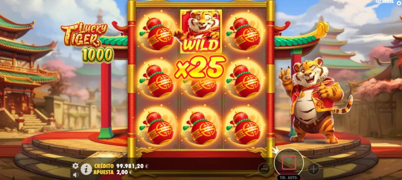 La tragaperras Lucky Tiger 1000 es una nueva versión del nuevo equipo de desarrollo exclusivo de Pragmatic Play.