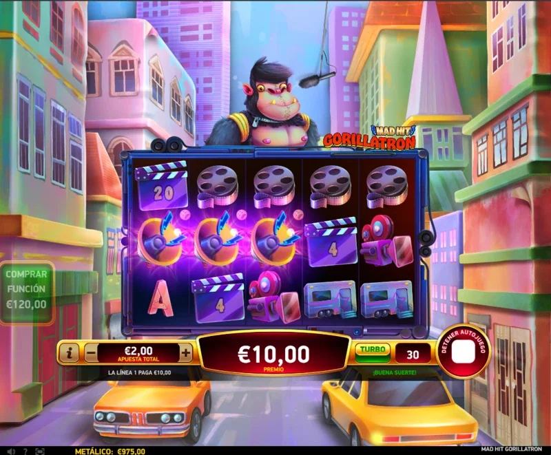 Demo gratis Mad Hit Gorillatron en nuestra reseña de slot.