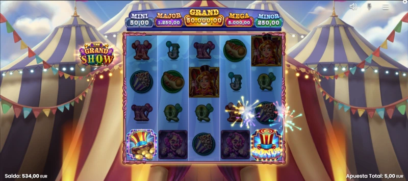 Jugar gratis The Grand Show es recomendable antes de apostar dinero real en los operadores.