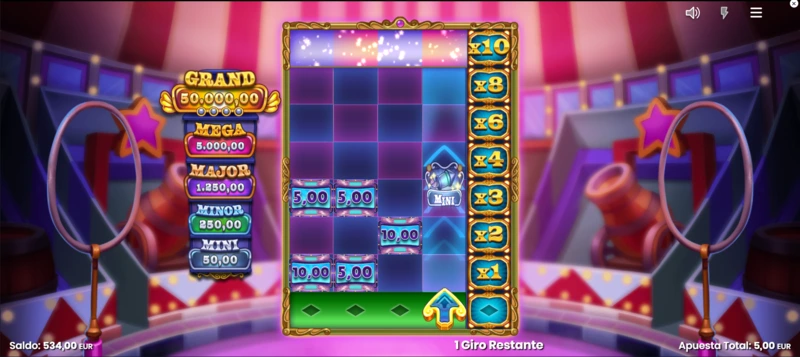 The Grand Show Slot demo disponible en nuestro catálogo gratuito de tragaperras.