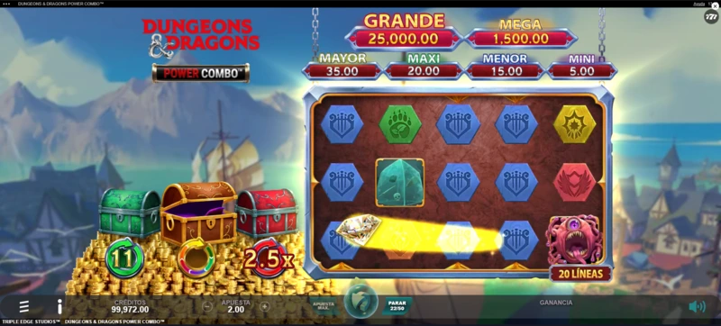 Dragones y mazmorras Power Combo es como se conoce en español este título de Games Global en colaboración con Wizards of the Coast y el equipo de desarrollo Three Edge Studios.