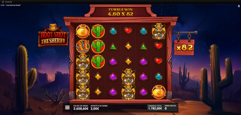 Jugar Hoot Shot the Sheriff gratis sin registro ni depósito.