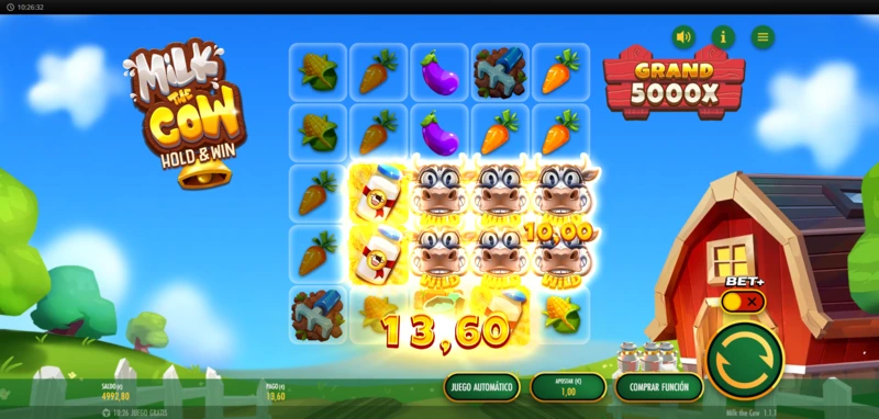 Milk the Cow demo es perfecta para pasar un rato jugando sin riesgo. Puedes probar nuestra versión gratis en la slot review de CasasDeApuestas.com